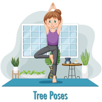 tree pose hindi